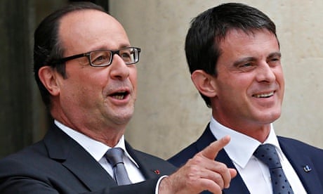 François Hollande and Manuel Valls