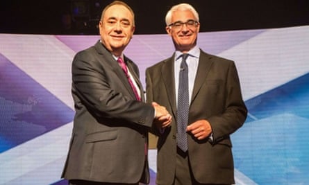 Alex Salmond (left) and Alistair Darling are debating Scottish independence on the BBC