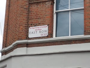east row w10 london sign