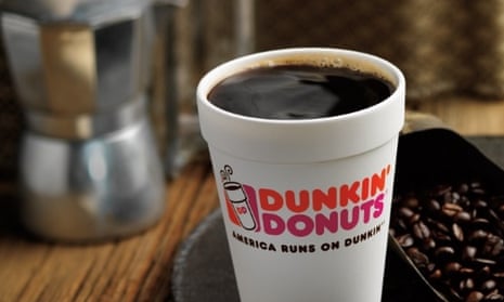 Dunkin Donuts styrofoam cup
