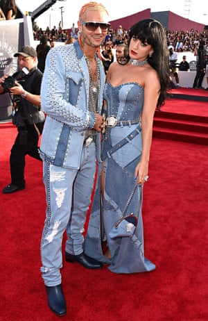 Katy Perry And Riff Raff Pay Tribute To Britney Spears Denim Stylewatch Fashion The Guardian