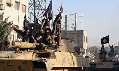 Islamic State fighters in Raqqa, Syria