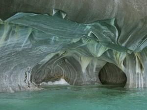 The marble caves of Lago Carrera, Chile.