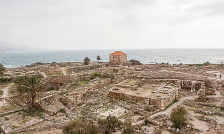 A solitary red-roofed Ottoman-era house marking the edge of the archaelogical district in Byblos. Efforts are now underway to map and safeguard the area.