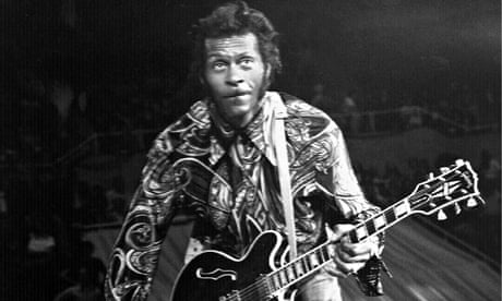 Chuck Berry on stage in 1959.