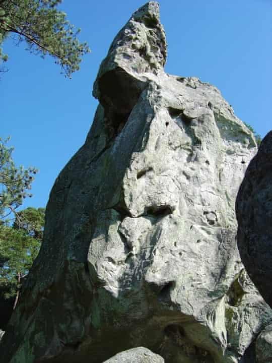 A big boulder at Fontainebleau