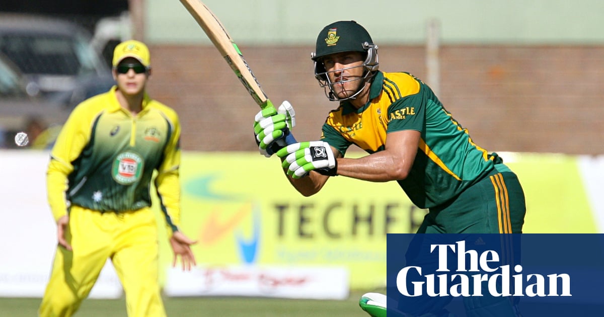 South Africa S Faf Du Plessis Hits Maiden Odi Ton To Defeat Australia Australia Cricket Team The Guardian