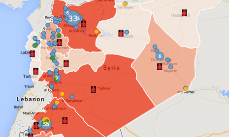 Physicians for human rights Syria map