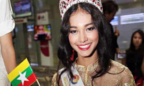 May Myat Noe, winner of Miss Asia Pacific World 2014.