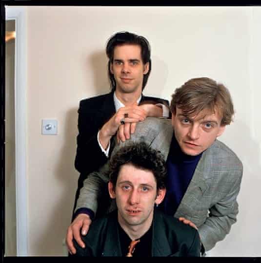 LONDON, JANUARY 1989 ‘Nick, Mark E Smith and Shane MacGowan. Taken at NME’s so-called summit meeting, convened at a pub in Peckham by features editor James Brown and adjourned to his flat in Camberwell.’