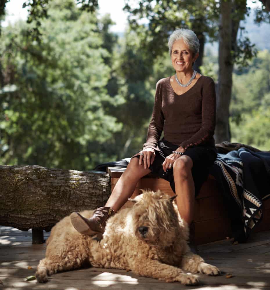 ‘There have been lots of hallelujah moments’: Joan Baez at home in California.