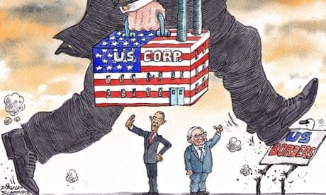 David Simonds cartoon on US corporations avoiding taxation