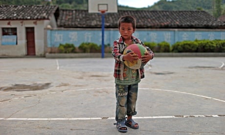 A left-behind child in Yunnan province, China.