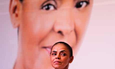 Marina Silva at the launch of her election campaign programme on Friday.