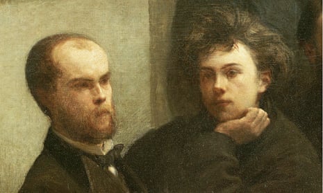 A Corner of the Table by Ignace Henri Fantin-Latour with Rimbaud and Verlains