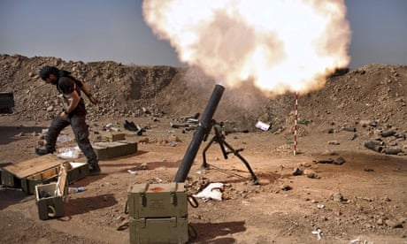 Iraqi militia mortar fire