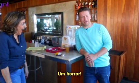That foreign muck … Jamie Oliver shocks Brazil.