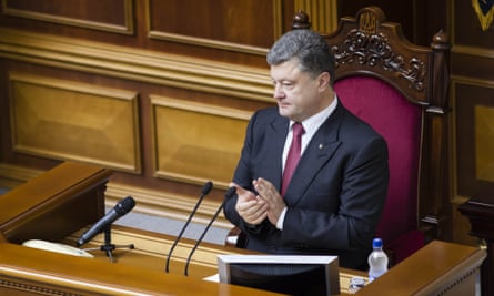 Ukraine's recently elected president Petro Poroshenko.