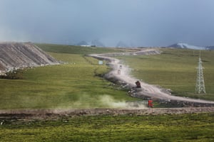 21 June 2014 - Qinghai - Beautiful and vulnerable prairies were damaged by overbearing opencast coal mines. ©Wu Haitao/Greenpeace
