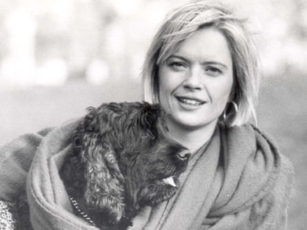 Mariella Frostrup in London’s Regent’s Park in 1988, aged 26 (with Dalglish).