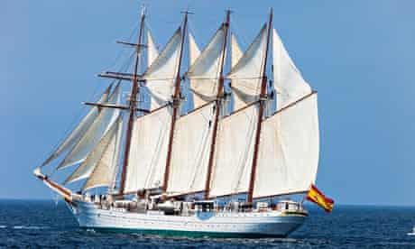 The training ship Juan Sebastián Elcano was used for drug trafficking.