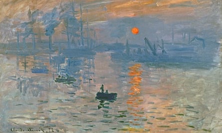 Suns 3 Impression, Sunrise (1872) by Claude Monet