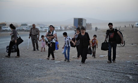 Yazidi people flee Isis in Iraq