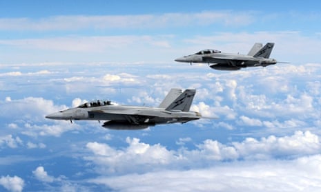 Super-Hornet jet fighters