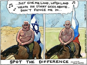 Steve Bell on Binyamin Netanyahu and Vladimir Putin – cartoon | Opinion ...