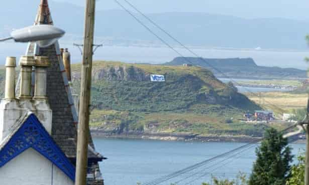 A view of the isle of Kerrera from Oban, Scotland.