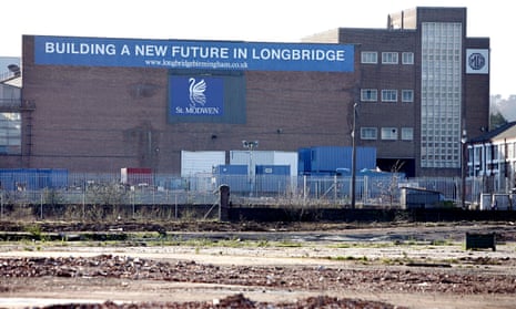 The site of the former MG Rover plant in Longbridge