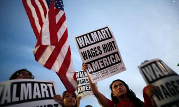 US Money Walmart protest