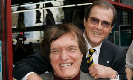 Roger Moore and Richard Kiel at a reunion.