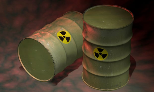 Toxic barrels illustration.