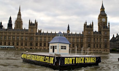 Floating duck house Parliament