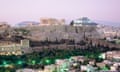 The Acropolis viewed from south-west Athens.