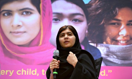 Pakistani teenager Malala Yousafzai campaigns for the right of all children to an education