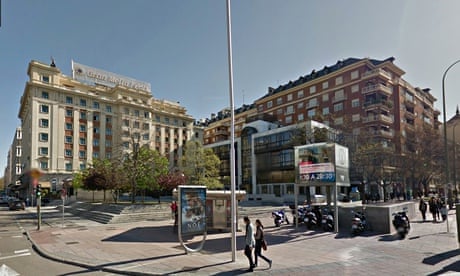 Newly named Margaret Thatcher square in Madrid's district of Salamanca. 
