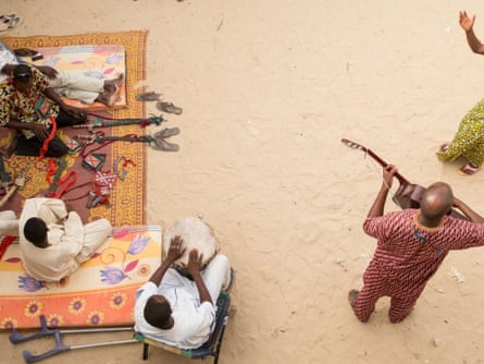 Musicians and dancers rehearse in Timbuktu