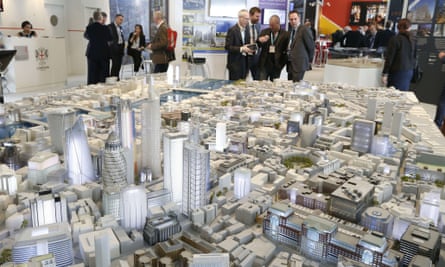 A scale model of London on show at this year’s Mipim international real estate fair in Cannes, France.