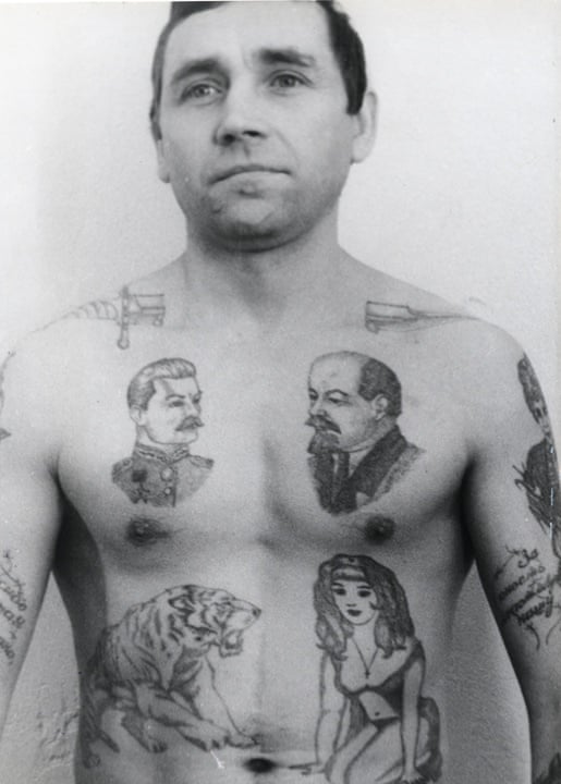 Decoding Russian criminal tattoos in pictures Art and design The
