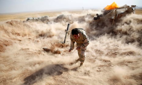 Peshmerga launches mortar shells in Iraq