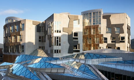 Scottish parliament, exterior