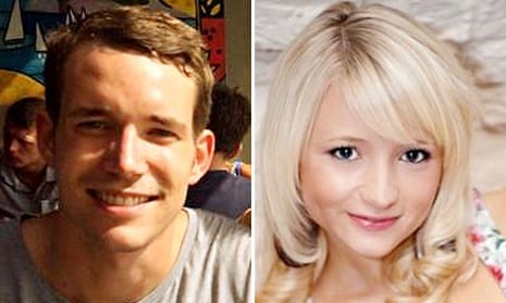 Composite of David Miller and Hannah Witheridge who were killed in Thailand