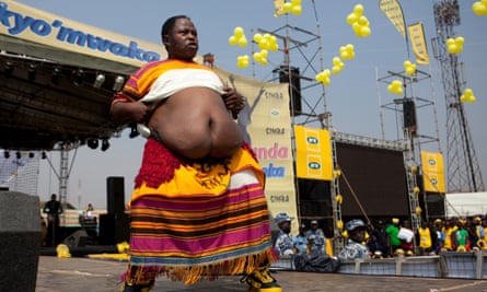 Obese Ugandan dancer Moses Kawooya