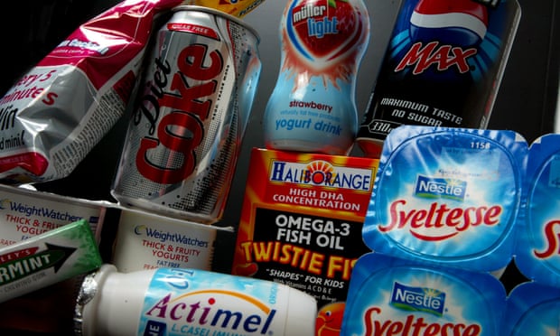 Food and drink containing artificial sweeteners