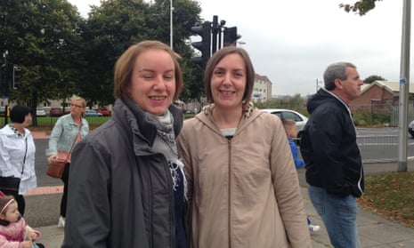 Undecided voters Angela Colquhoun and Helen-Marie Tasker.