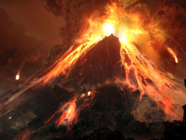 Mount Doom in Lord of the Rings