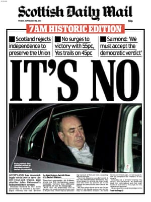 Scotland Says No Newspaper Front Pages In Pictures Media The Guardian Scotland Says No Newspaper Front Pages In Pictures Media The Guardian