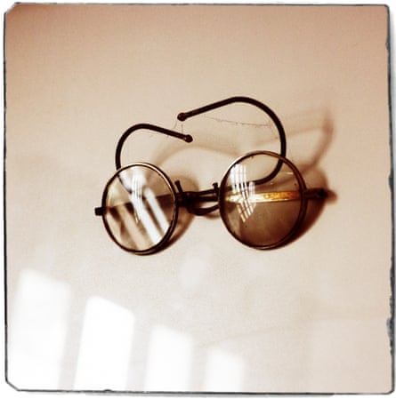 Mahatma Ghandi's glasses at the Mahatma Smitri Museum.